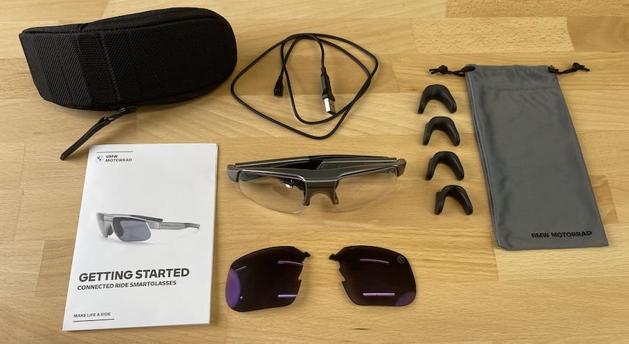 Delivery specification of the ConnectedRide Smartglasses.