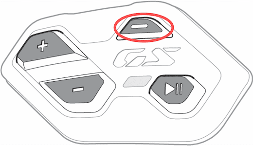 ConnectedRide Com P1 GS press menu button