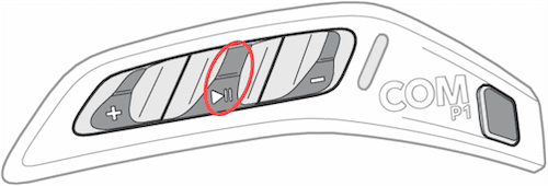 ConnectedRide Com P1 System 8 press play button