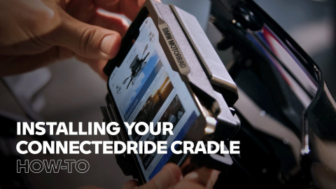 BMW Motorrad Installing ConnectedRide Cradle